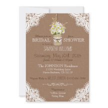 Chá de panela Russo Lace Mason Jar Daisies