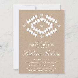 Convite Chá de panela Rustic Kraft Boho