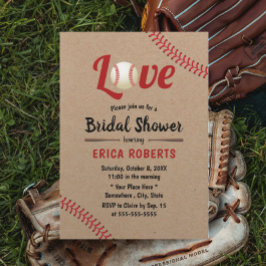 Convite Chá de panela Rustic Kraft de Casamento Esportivo