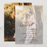 Chá de panela Rustic Script Photo Modern