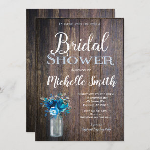 Convite Chá de panela rústico, rústico, floral