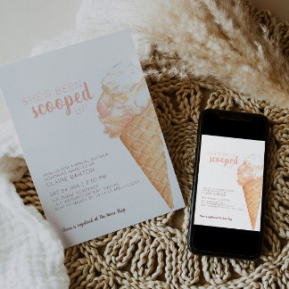 Convite Chá de panela Scooped Up