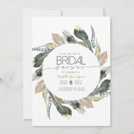 Convite Chá de panela selvagem | Círculo de Aquarela De Pe