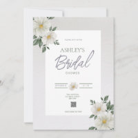 Chá de panela Simples de Código QR Floral