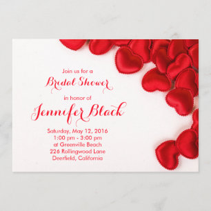 Convite Chá de panela Simples de Dia de os namorados Verme