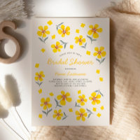 Chá de panela Simples de Flores Amarelas de Folhas