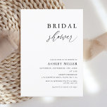 Convite Chá de panela Simples Rustic<br><div class="desc">Chá de panela Simples Rustic Elegant Adicionar texto personalizado às costas para fornecer qualquer informação adicional necessária aos seus convidados.</div>