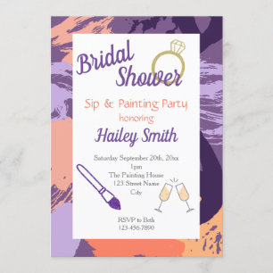 Convite Chá de panela Sip e Partido de Pintura