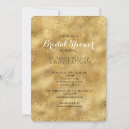 Convite chá de panela sparkle de configuração de brilho Do