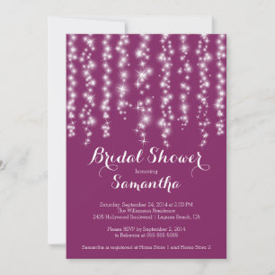 Convite Chá de panela Sparkle moderno