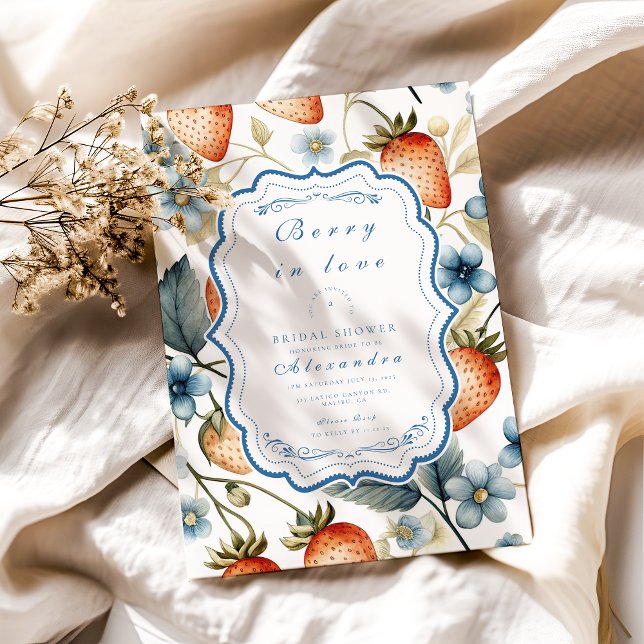 Convite Chá de panela Summer Berry Love (Criador carregado)