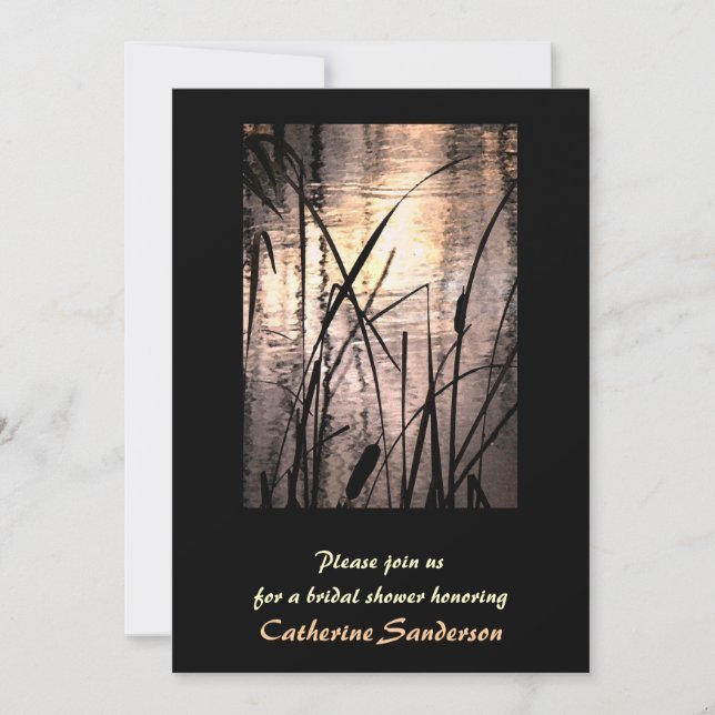 Convite Chá de panela Sunset (Frente)