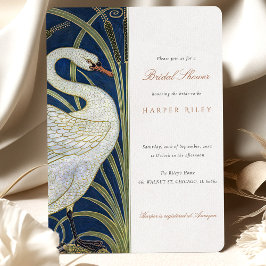 Convite Chá de panela Swan Walter Crane