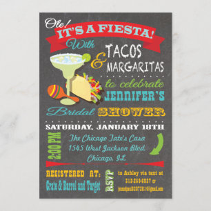 Convite Chá de panela Tacos e Tequila