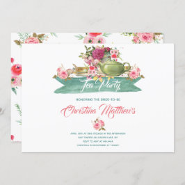 Convite Chá de panela Tea Party