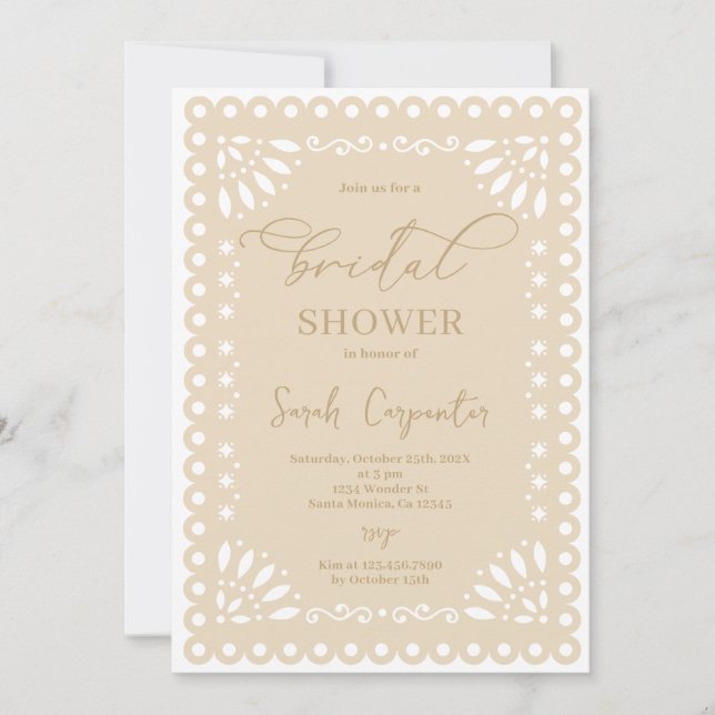 Convite Chá de panela Tema Do Picado Mexicano (Frente)