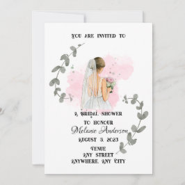 Convite CHÁ DE PANELA, tema romântico da noiva