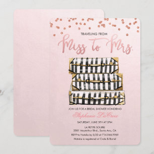 Convite Chá de panela temático do viagem