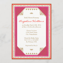 Convite Chá de panela temático marroquino