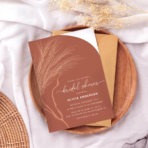 Convite Chá de panela Terracotta Boho