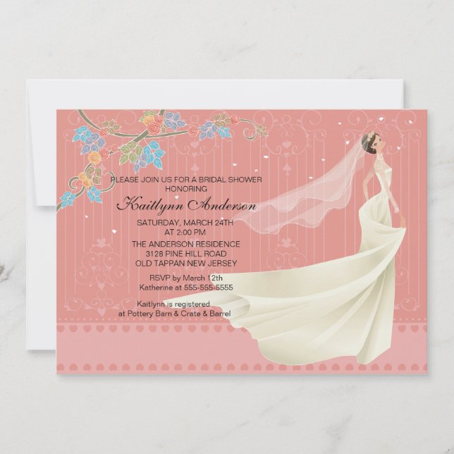 Convite Chá de panela Trendy Bride (Frente)