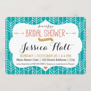 Convite Chá de panela tribal de Boho