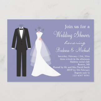 Convite Chá de panela Tuxedo e Casal