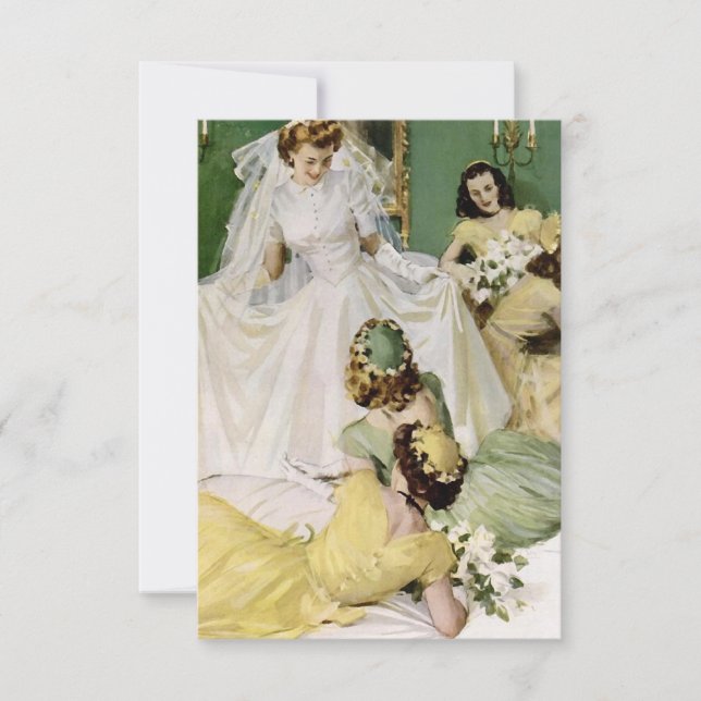 Convite Chá de panela V2 retrô 1940s (Frente)