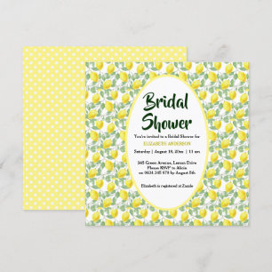 Convite Chá de panela Verde Amarelo-Limão