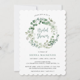 Convite Chá de panela Verde do Eucalipto Botânico