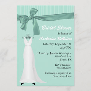 Convite Chá de panela Verde na moda Mint