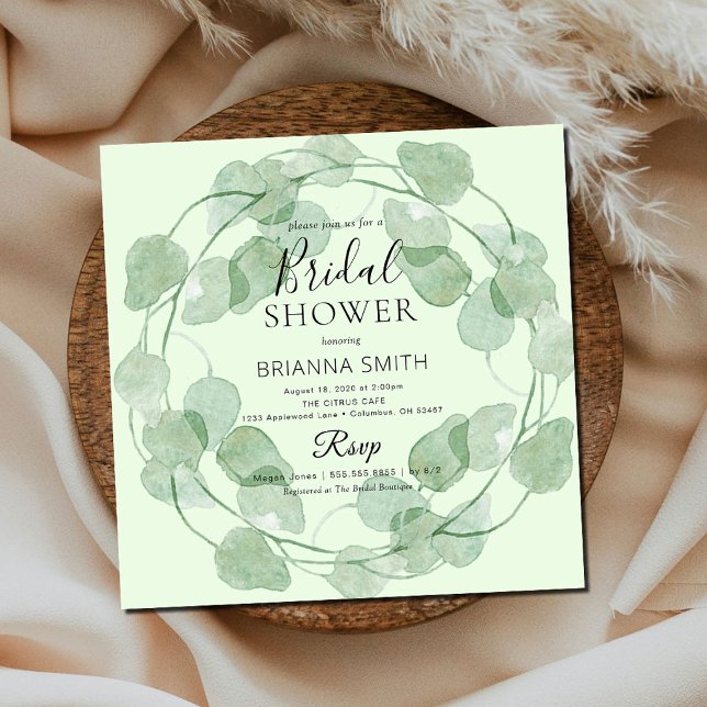 Convite Chá de panela VerdeMolercola Verde Sage (Criador carregado)