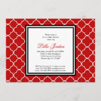 Chá de panela vermelho, preto & branco