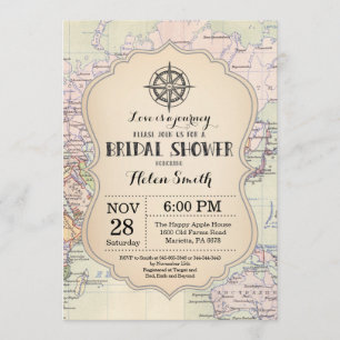 Convite Chá de panela Viagem