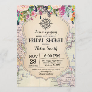 Convite Chá de panela Viagem