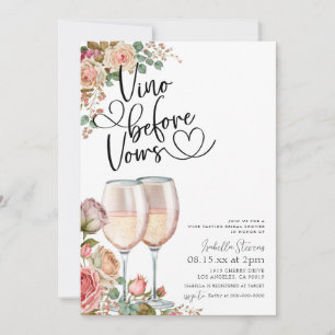 Convite Chá de panela Vino Before Vows
