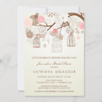 Chá de panela VINTAGE PINK BIRDCAGES