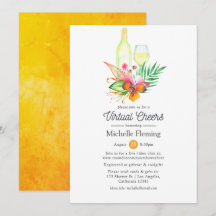 Chá de panela Virtual de Vinho Floral Tropical de 