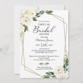 Convite Chá de panela Virtual Geométrico