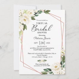 Convite Chá de panela Virtual Geométrico Geométrico em