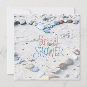 Convite Chá de panela Wedding do coração da praia