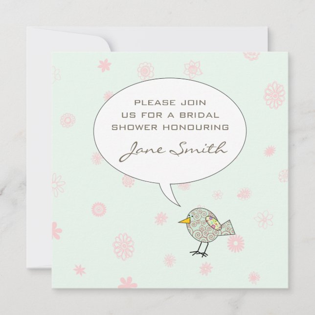 Convite Chá de panela Whimsical (Frente)