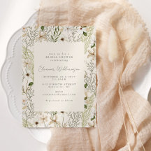 Chá de panela Whimsical Boho Greenery Foliage