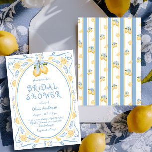 Convite Chá de panela Whimsical Italiano Lemon