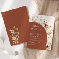 Chá de panela Wildflower Terracotta Arch