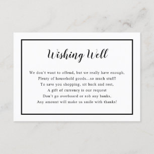 Convite Chá de panela Wishing - placa de poço  cor perso