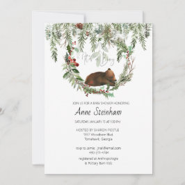 Convite Chá do Baby Boy da temporada de inverno