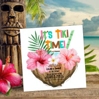 Chá do Coconut Cocktail Tropical Tiki
