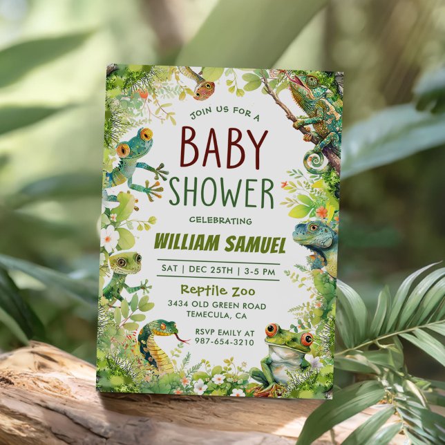 Convite Chá do Rapaz Réptil (Criador carregado)