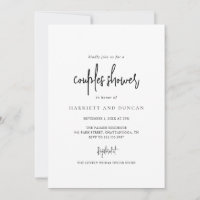 Chá eterno de Casais Elegantes preto e branco